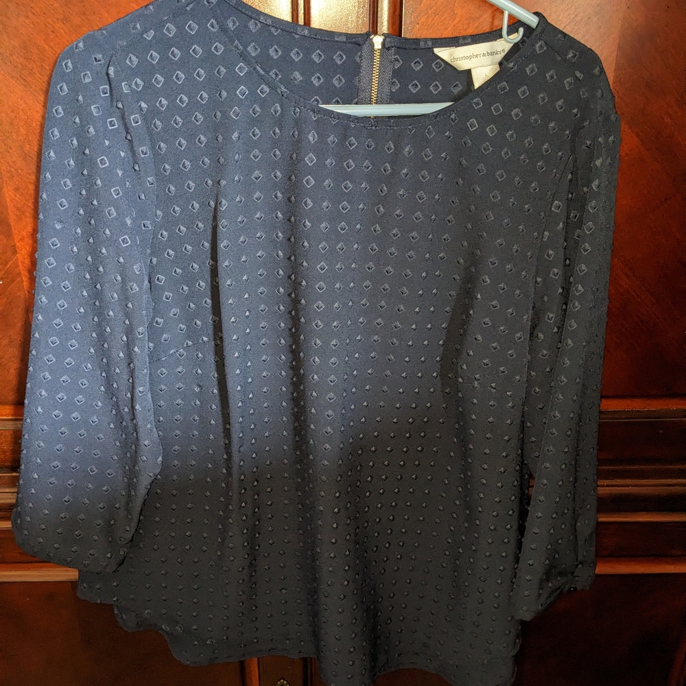 Navy Blue Women's Top